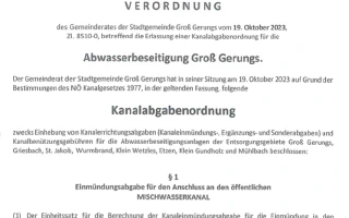 SPÖ und ÖVP lehnen Verringerung der Kanalgebühren ab